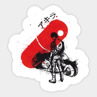 Red Sun Akira Sticker